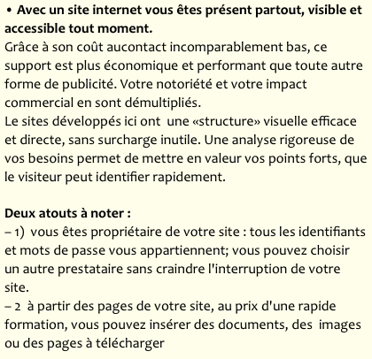 • Avec un site internet